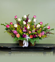 sympathy-flower-basket