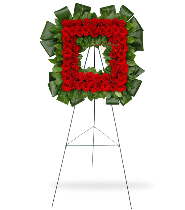 Square Funeral Wreath Stand