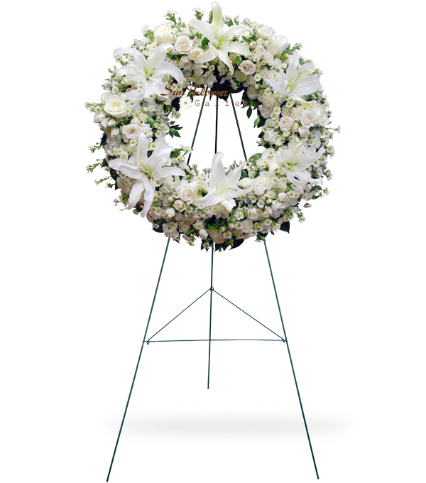 White Pure Wreath